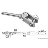 Terminal à sertir en inox AISI316