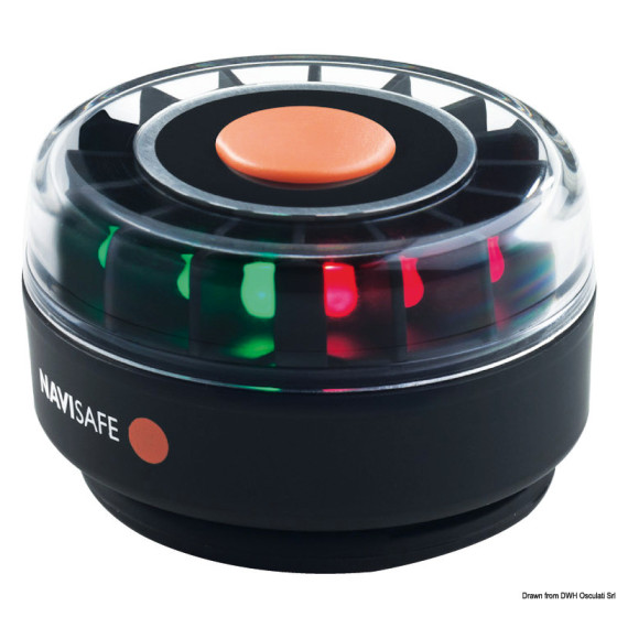 NAVISAFE Navilight tricolore 2NM Variante ou Accessoires Réduit:360° tricolore base magnétique *11.139.03*