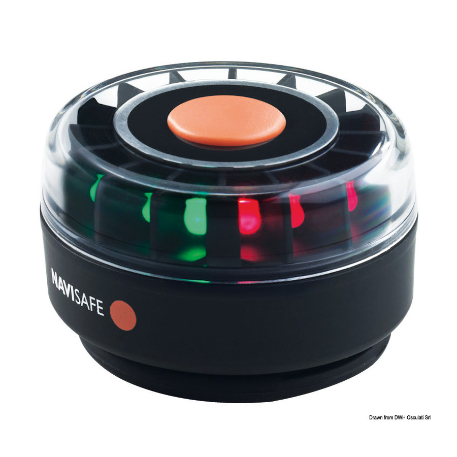 NAVISAFE Navilight tricolore 2NM Variante ou Accessoires Réduit:360° tricolore base magnétique *11.139.03*