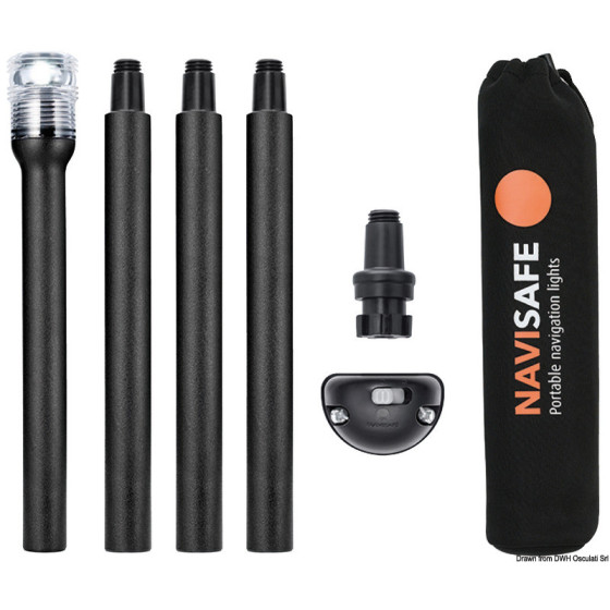NAVISAFE Kit de fixation + hampe + lumière 360° 