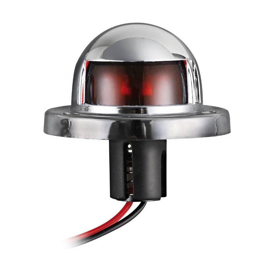 Feux de navigation Utility en ABS chromé Variante ou Accessoires Réduit:navigation en ABS chromé 112,5° rouge *11.401.01*