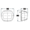 Feux de navigation Classic 12 en acier inox AISI316 poli miroir