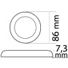 Plafonnier LED sans encastrement Procion