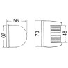 Feux de navigation Utility 85 en inox
