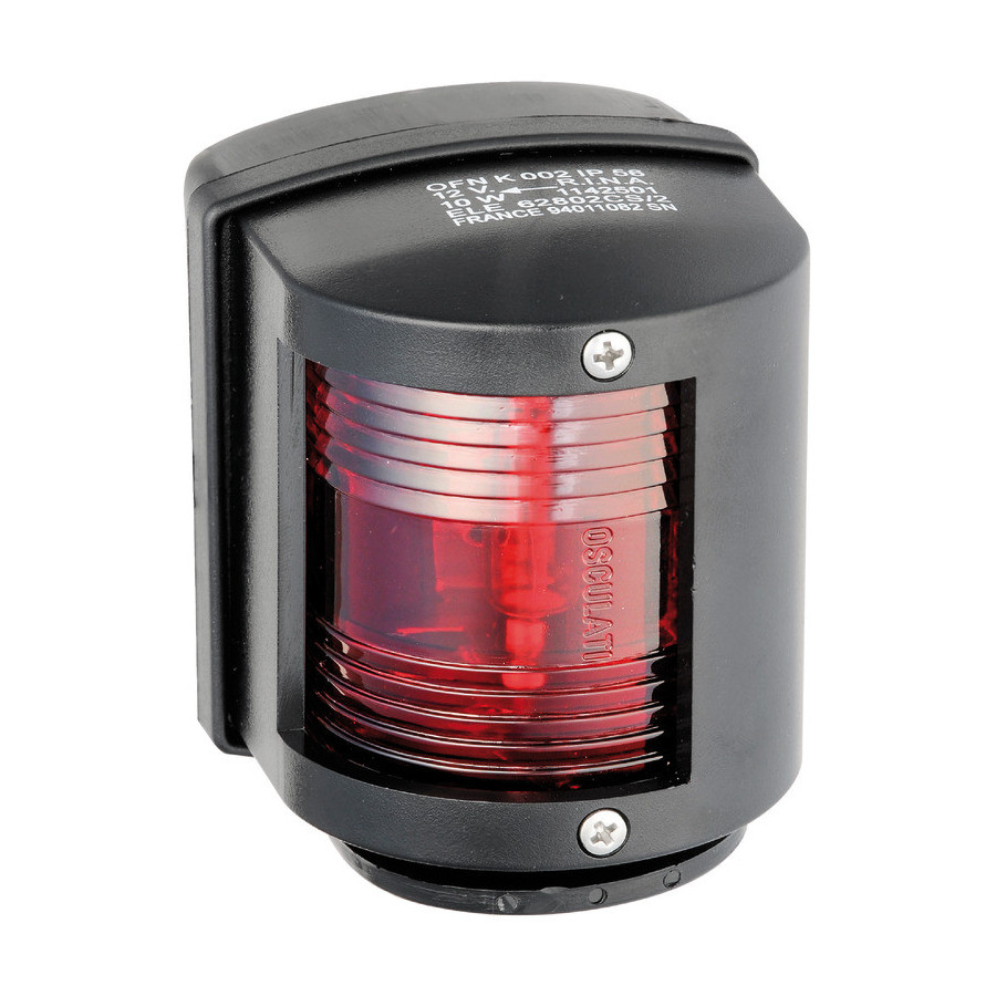 Feux de navigation Utility 77 avec base arrière Variante ou Accessoires Réduit:Utility 77 base arrière noir/rouge *11.416.01*
