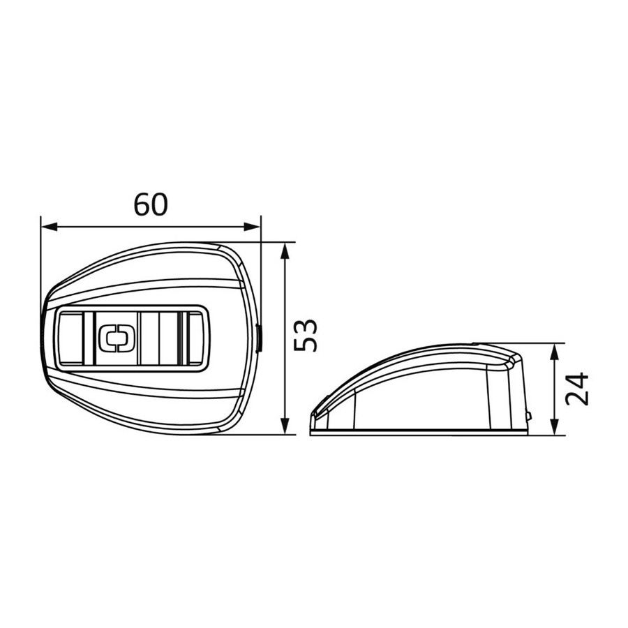 Feux LED de route Nemo, montage vertical Variante ou Accessoires Réduit:à led NEMO -gauche+droit 112,5° Blister - montage vertic