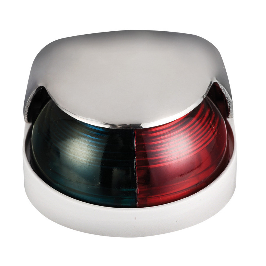 Feux de pont en inox Variante ou Accessoires Réduit:pont AISI 316 225° bicolore rouge/vert *11.507.05*