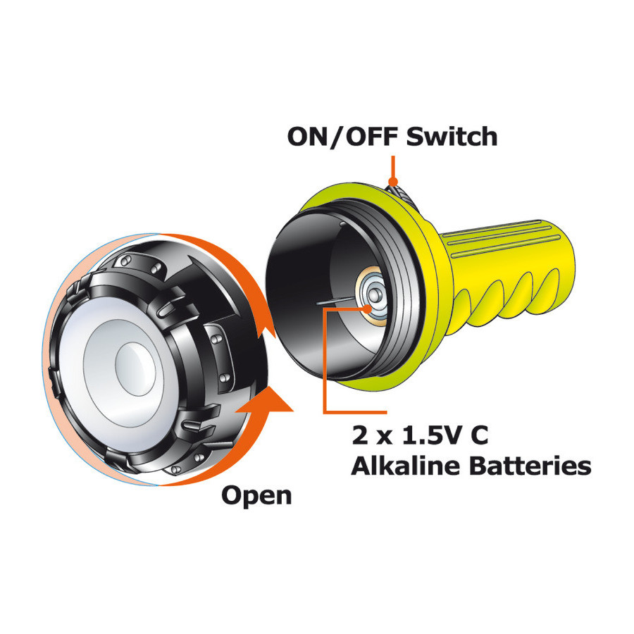Lampe-torche LED sous-marine Sub-Extreme 