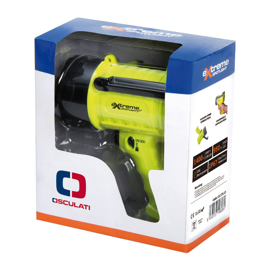 Lampe torche LED imperméable Extreme Plus rechargeable 