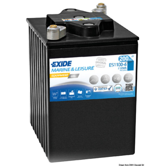 Batteries EXIDE Gel pour équipements et démarrage 