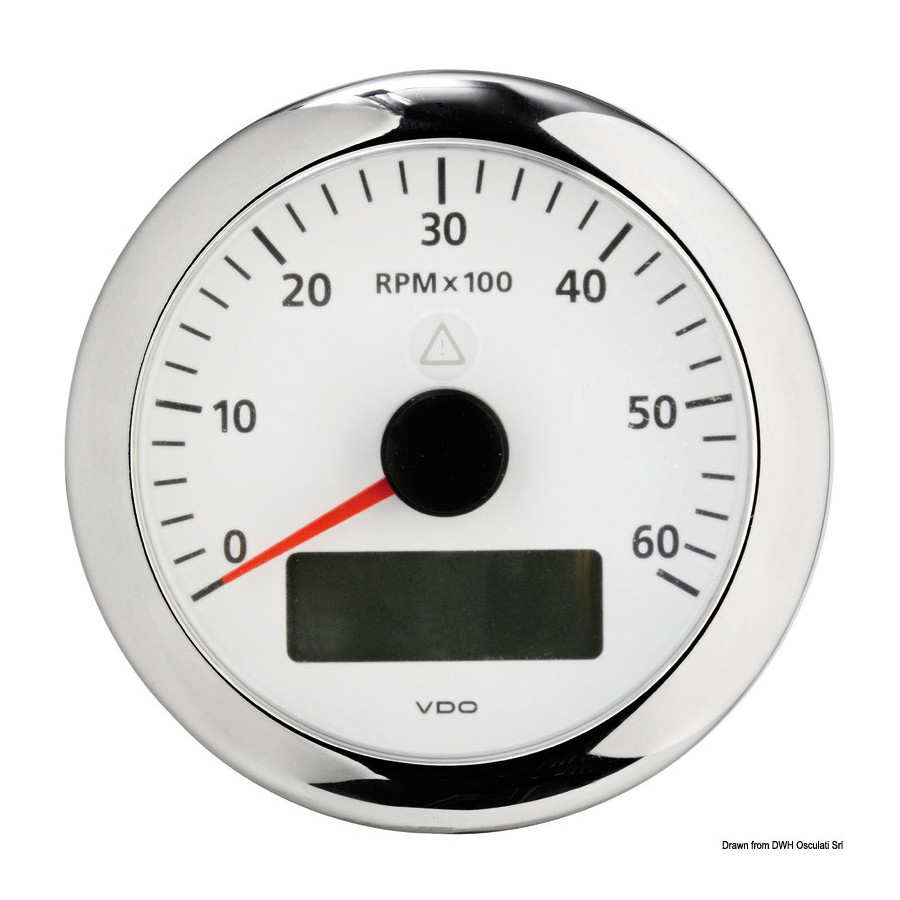 Compte-tours VDO VIEWLINE Variante ou Accessoires Réduit:ViewLine 6000 RPM blanc *27.480.03*
