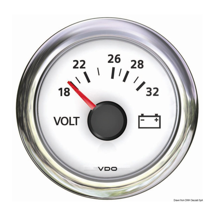 Compte-tours VDO VIEWLINE Variante ou Accessoires Réduit:18/32 V *27.487.01*