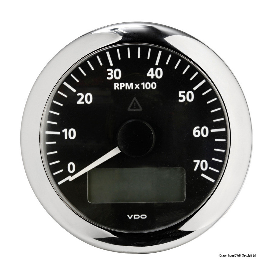 Compte-tours VDO VIEWLINE Variante ou Accessoires Réduit:tpm noir *27.580.04*