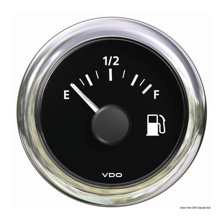 Compte-tours VDO VIEWLINE Variante ou Accessoires Réduit:carburant 10/180 ohm noir *27.582.01*