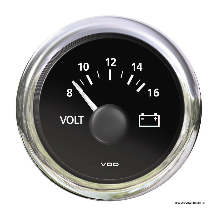 Compte-tours VDO VIEWLINE Variante ou Accessoires Réduit:V noir *27.586.01*
