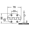 Charnières ovales