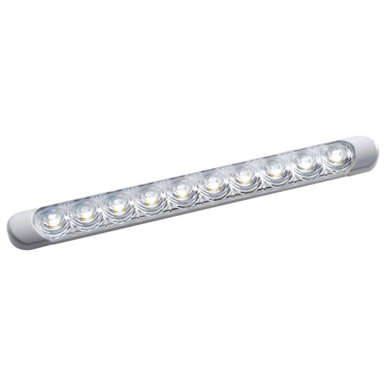 Plafonnier LED à poser étanche Variante ou Accessoires Réduit:LED à poser blanc 230x24x11 mm *13.192.00*