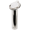 Porte-canne à pêche inox à encastrer, fermeture étanche