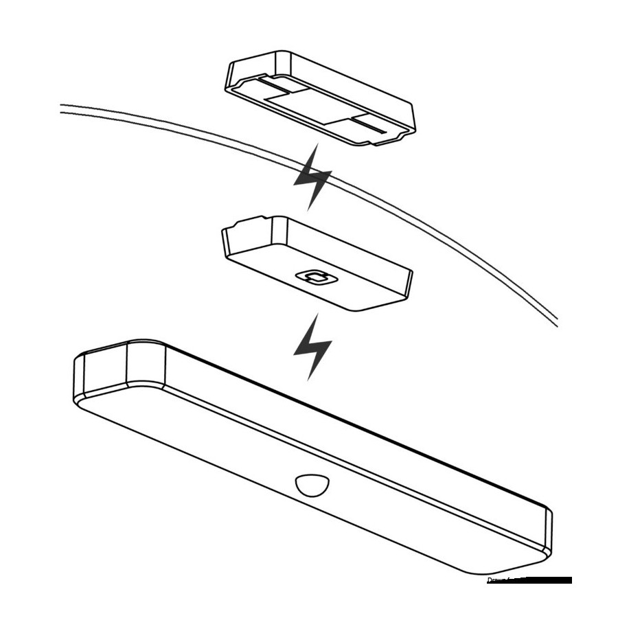 Barrette lumineuse pour tauds 