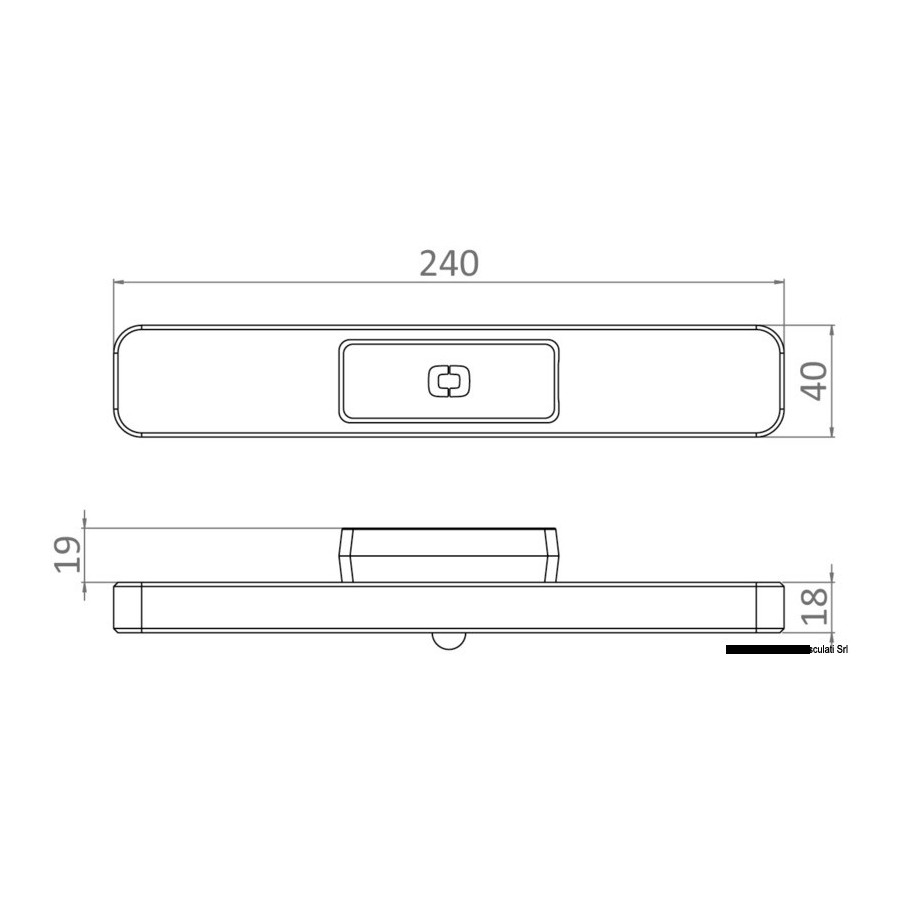 Barrette lumineuse pour tauds 