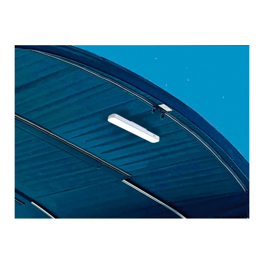 Barrette lumineuse pour tauds 