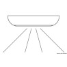 Plafonnier de service à LED qui peut être utilisé à l'intérieur comme à l'extérieur