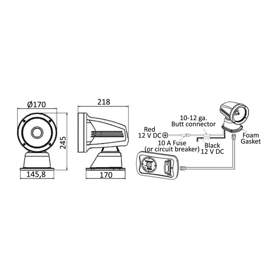 Spot électrique One LED 