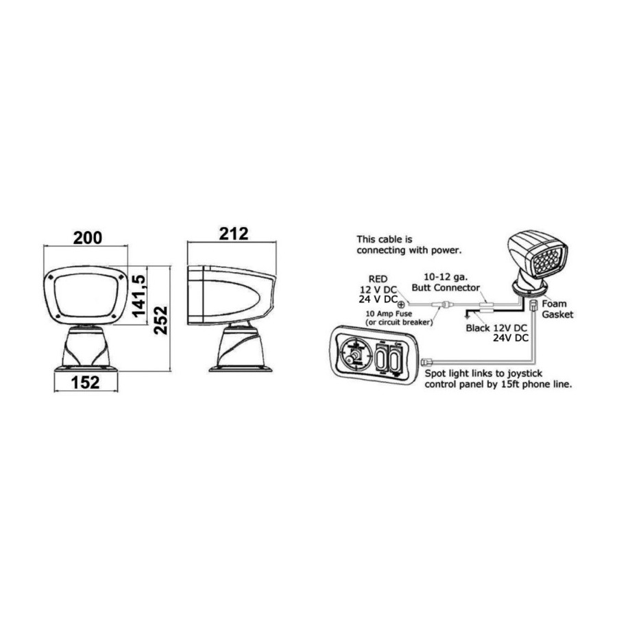 Projecteur électrique LED 