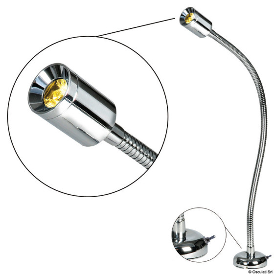 Spot LED articulé tête de lit / lecture des cartes 