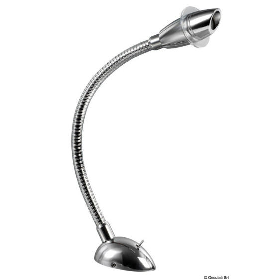 Spot articulé tête de lit/lecture des cartes à LED Variante ou Accessoires Réduit:carte 12/24 V *13.237.03*