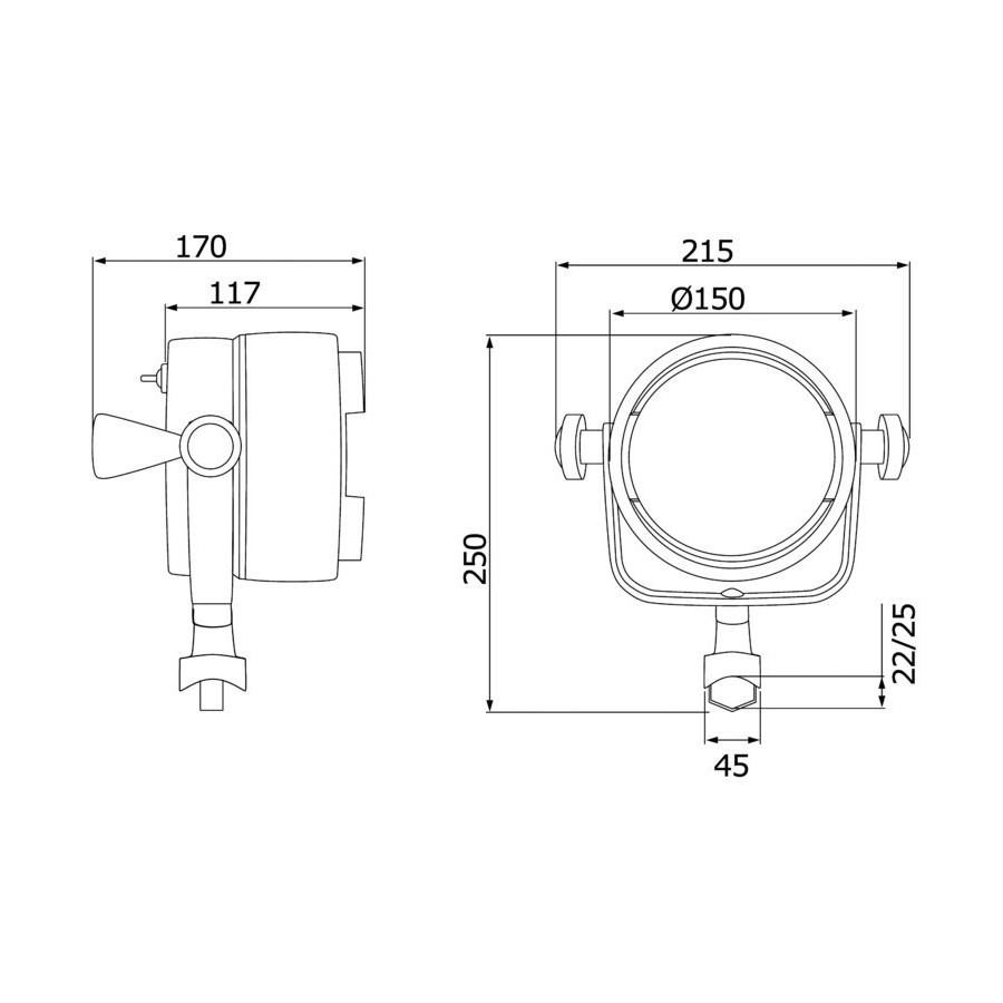 Projecteur Night Eye et Night Eye II pour fixation sur balcon 