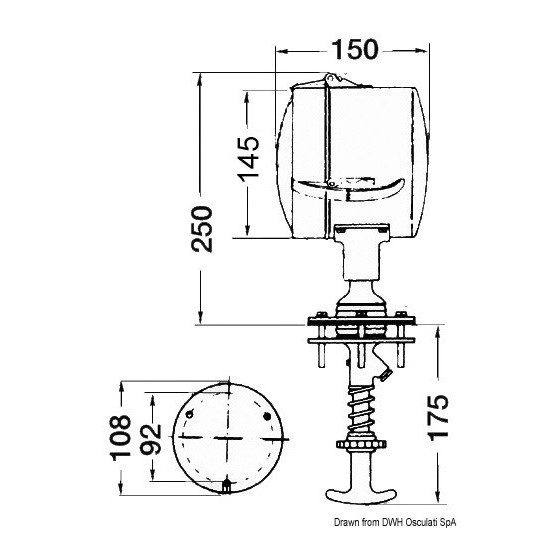 Projecteur orientable de l’intérieur DHR 