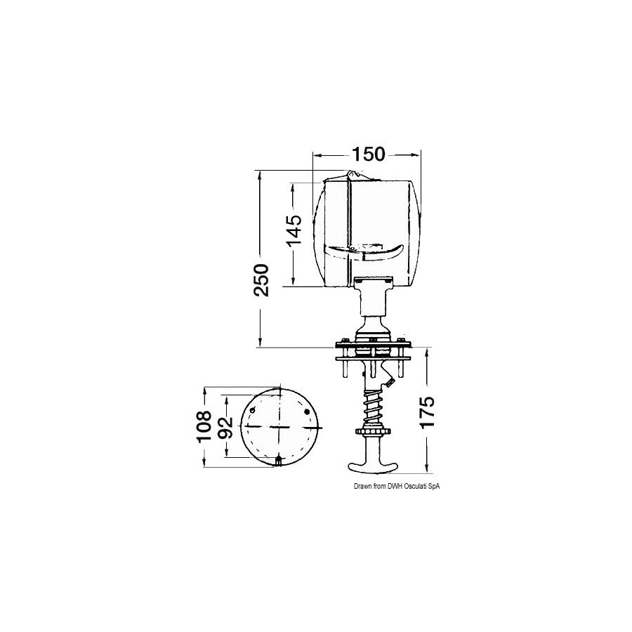 Projecteur orientable de l’intérieur DHR 