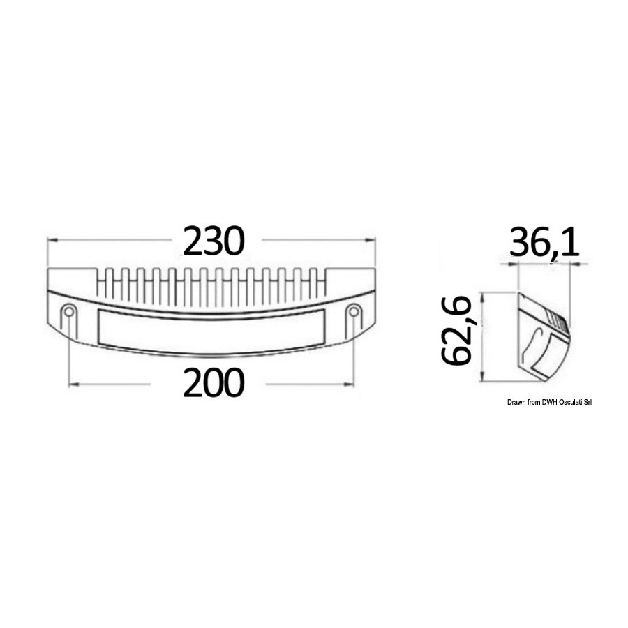 Spot LED pour plate-formes, planches de poupe, fly-bridge 