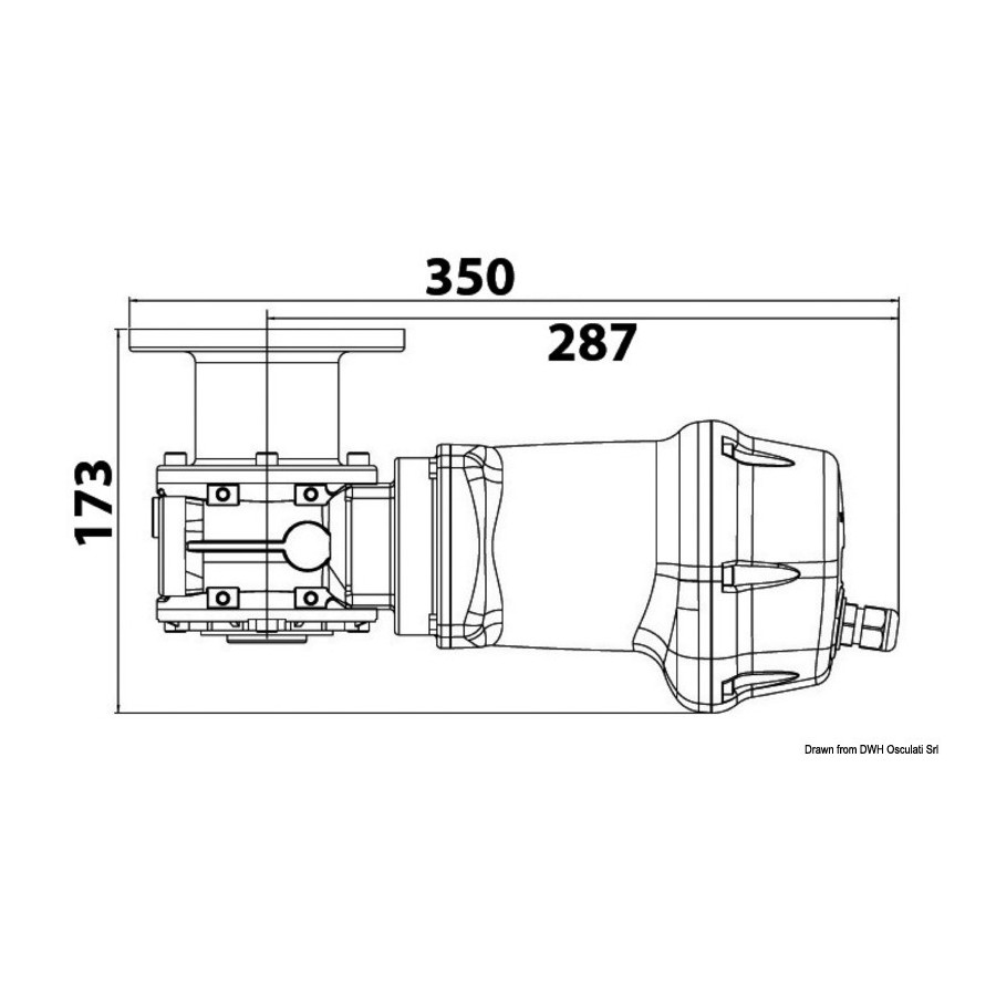 Kit guindeau LEWMAR VX1 bas (300 W et 500 W) 