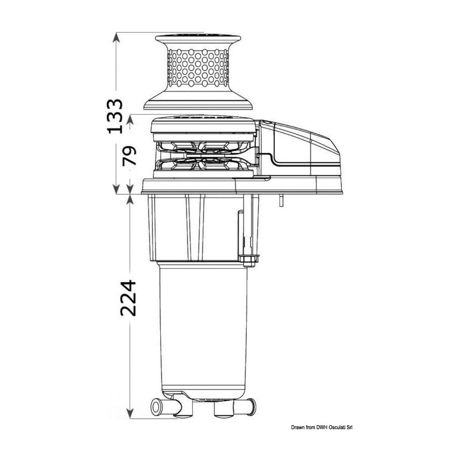 Kit guindeau LEWMAR VX1L bas/haut (700 W) 