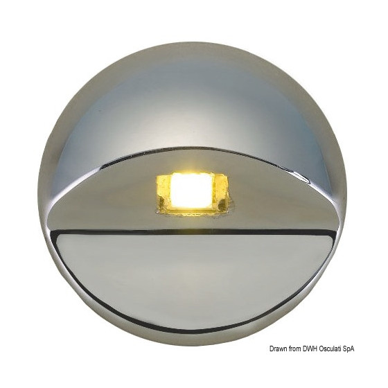 Lumière de courtoisie LED à encastrer Alcor - éclairage en bas 