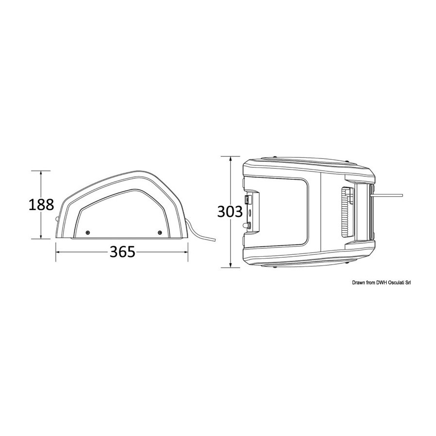 LEWMAR Captive CRW400 captive reel windlass 