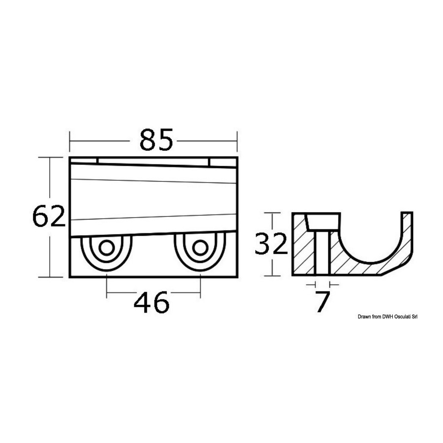 Anode hors-bord 40/50 HP 4 temps 