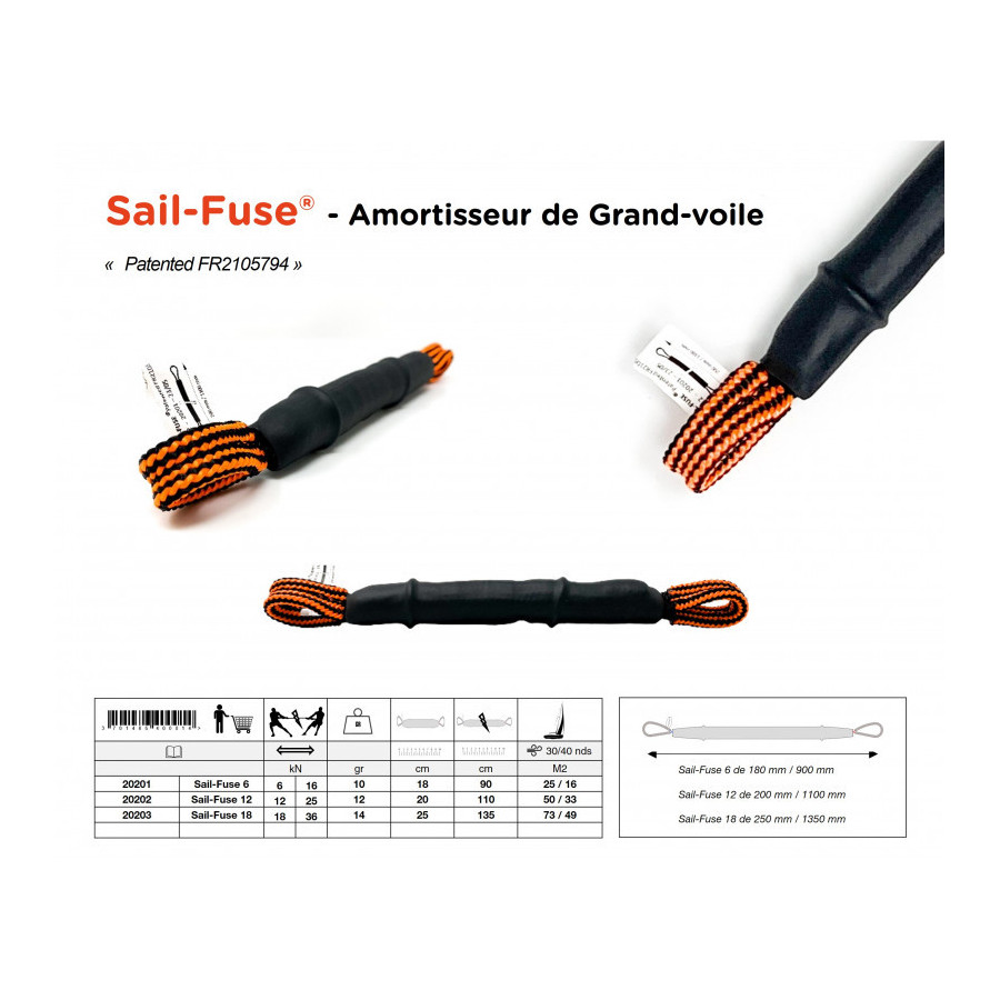 Achetez Amortisseur grand-voile Sail Fuse - MilleMarin.fr