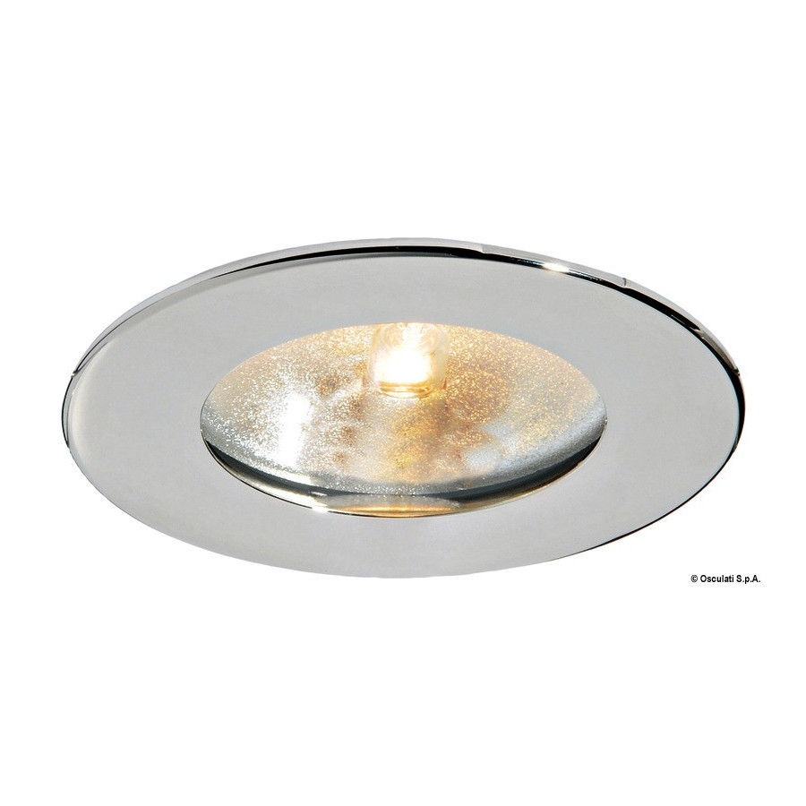 Plafonnier halogène à encastrer Atria Variante ou Accessoires Réduit:halogène inox poli *13.447.90*