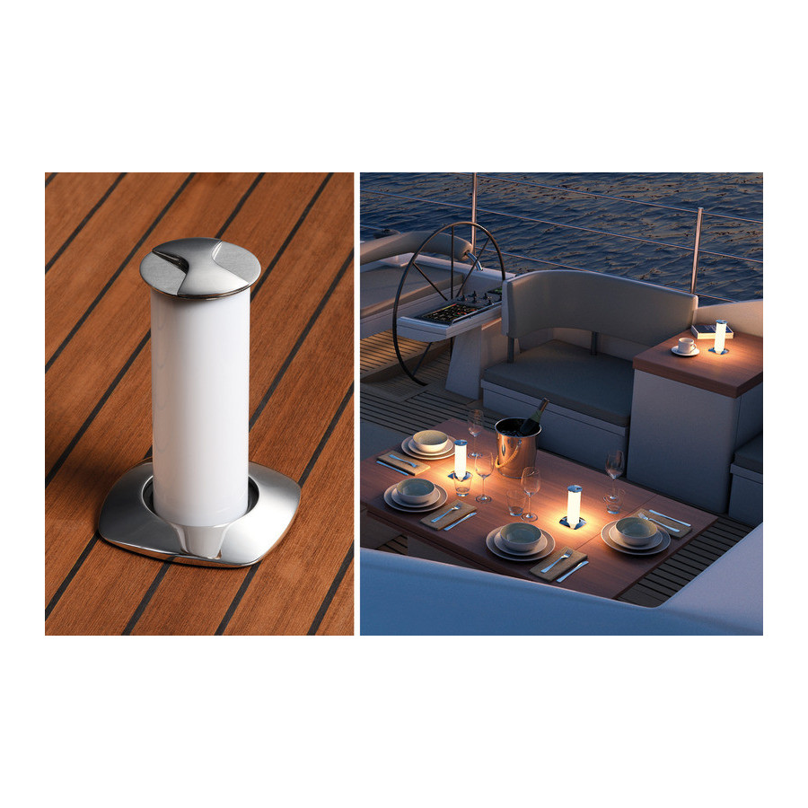 Lampe de table à LED Aurora escamotable 