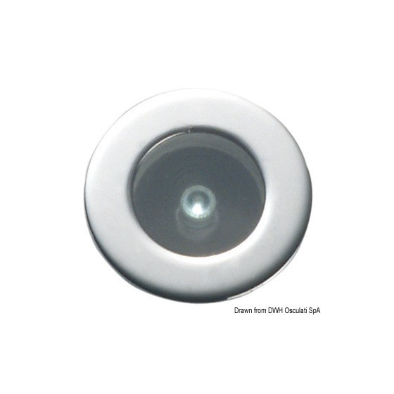 Lumière de courtoisie LED FORESTI E SUARDI Circinus à encastrer Variante ou Accessoires Réduit:courtoisie à LED Circinus blanc 1