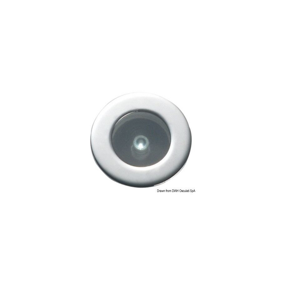 Lumière de courtoisie LED FORESTI E SUARDI Circinus à encastrer Variante ou Accessoires Réduit:courtoisie à LED Circinus blanc 1
