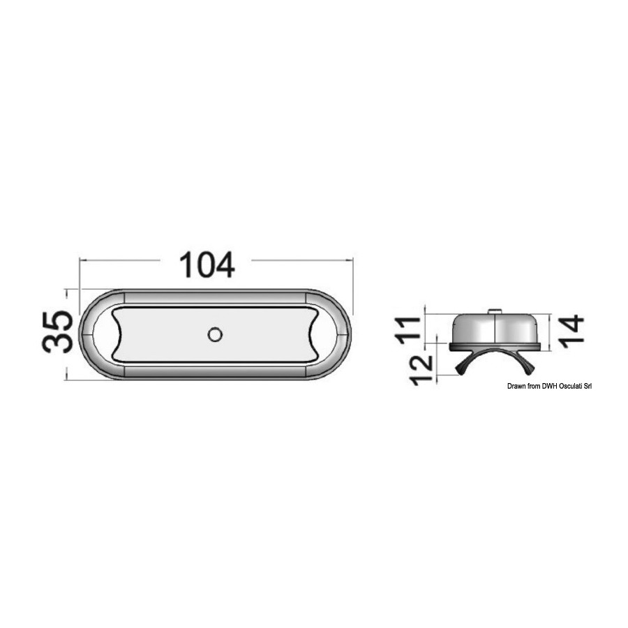 Plafonnier LED compacte BIMINI 