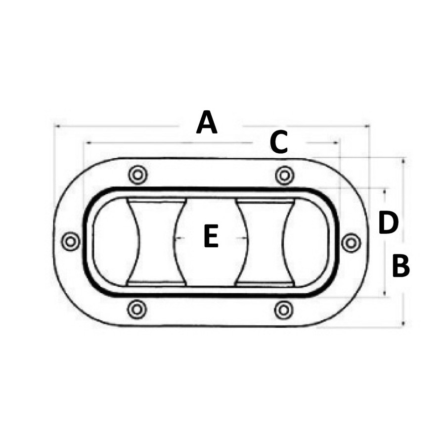 Écubier a rouleaux 