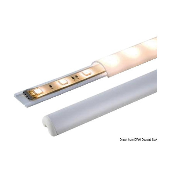 Profil pour englober les bandes de LED Variante ou Accessoires Réduit:englober les barrettes LED 1000 mm *13.834.30*