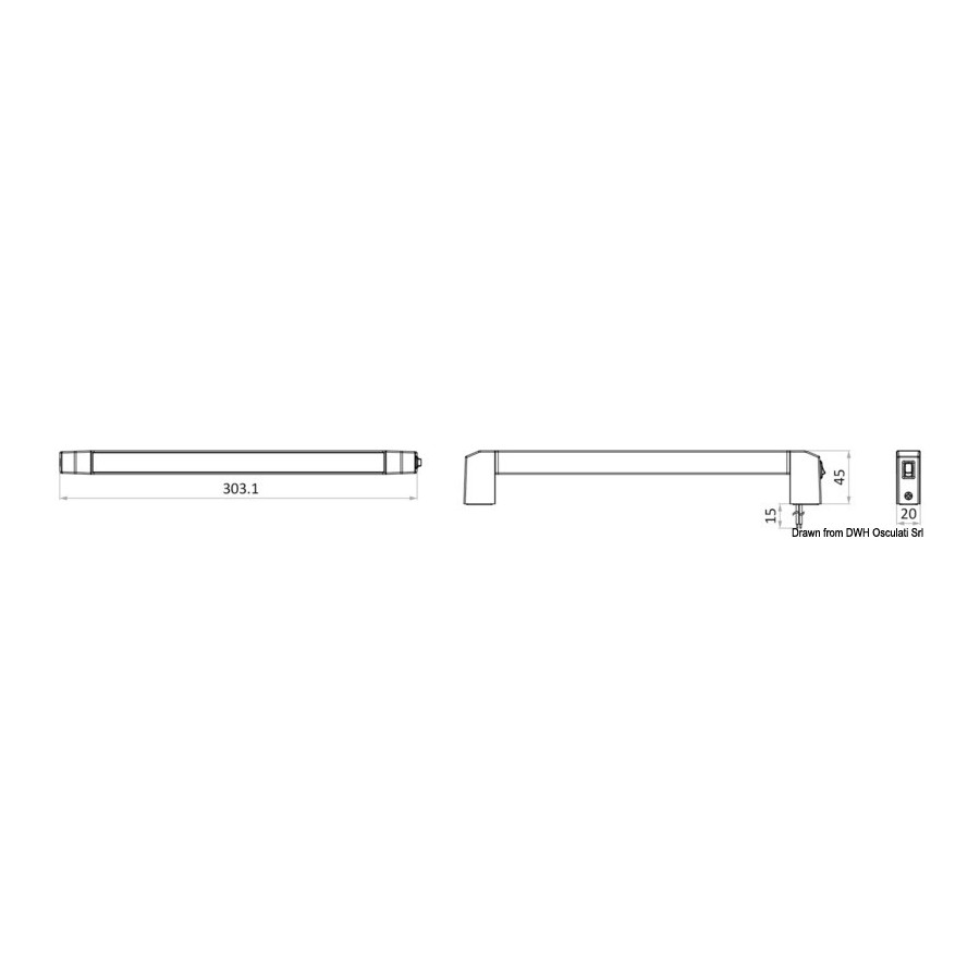 Plafonnier LED Slash orientable à 360° 