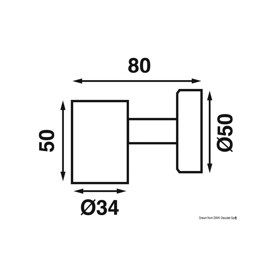 Spot LED BATSYSTEM Tube, avec prise USB Variante ou Accessoires Réduit:BATSYSTEM Tube avec prise USB 12V 0,6W *13.867.03*