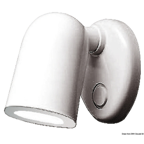 Spot halogène BATSYSTEM Tube Variante ou Accessoires Réduit:Tube ABS blanc 10 LED *13.868.10*